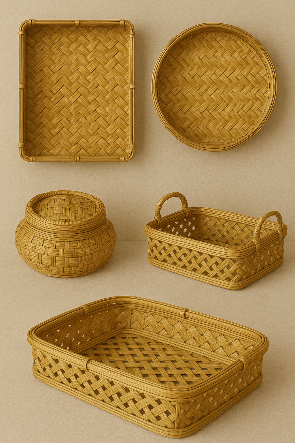 Bamboo Storage Baskets