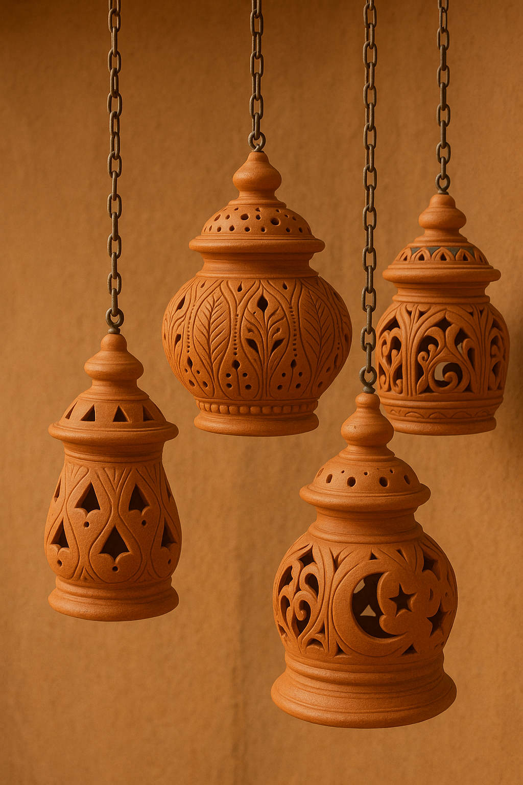 Decorative Clay Lamps